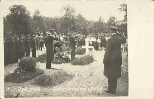 Foto Nyköping Schweden, Kranzniederlegung