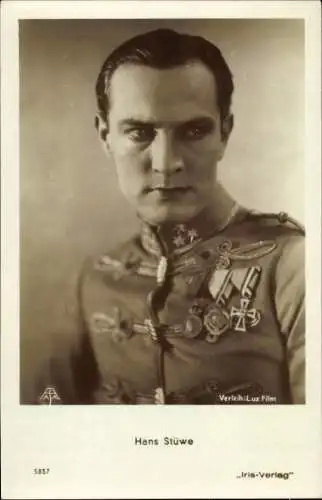 Ak Schauspieler Hans Stüwe, Portrait, Uniform