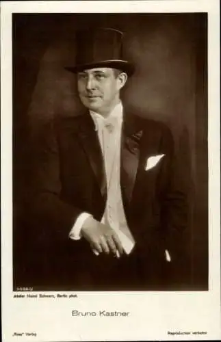 Ak Schauspieler Bruno Kastner, Portrait