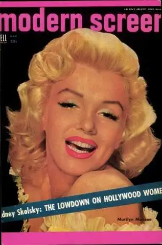 Ak Schauspielerin Marylin Monroe, Portrait, Titelseite Zeitschrift, Modern Screen