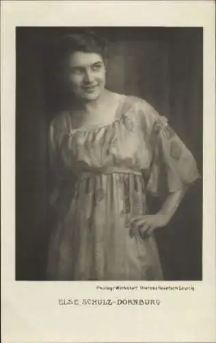 Ak Opernsängerin Else Schulz-Dornburg, Portrait