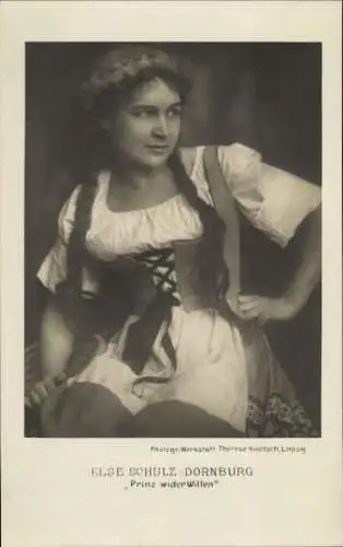 Ak Opernsängerin Else Schulz-Dornburg, Portrait, Prinz wider Willen