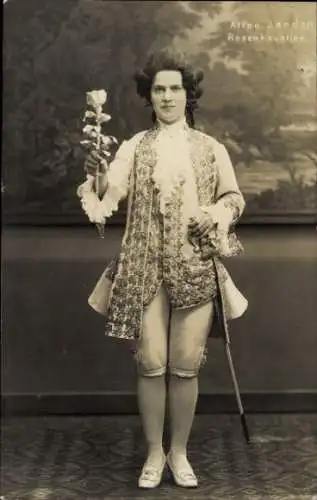 Ak Opernsängerin Aline Sanden, Portrait, Rosenkavalier
