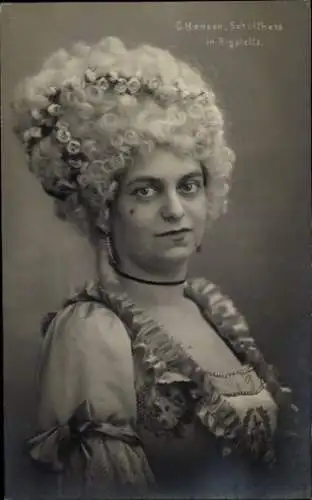 Ak Opernsängerin C. Hansen-Schulthess in Rigoletto