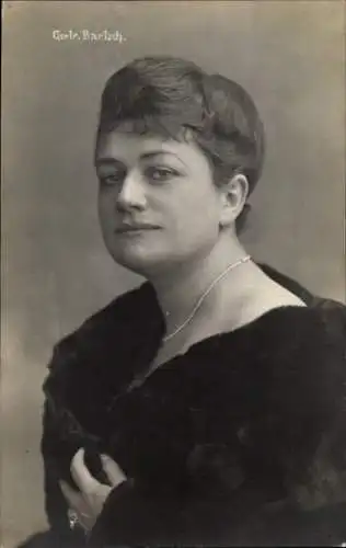 Ak Opernsängerin Gertrud Bartsch, Portrait