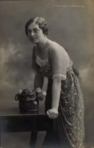Ak Opernsängerin C. Hansen-Schulthess, Portrait