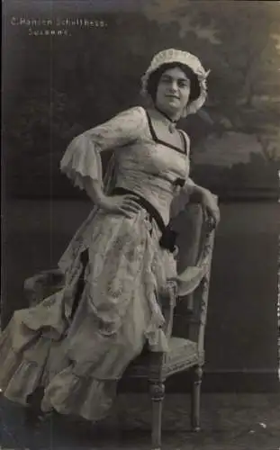 Ak Opernsängerin C. Hansen-Schulthess, Portrait, Susanne
