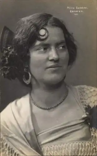 Ak Opernsängerin Aline Sanden, Carmen