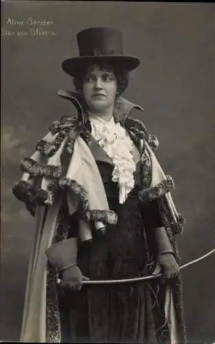 Ak Opernsängerin Aline Sanden, Stier von Olivera