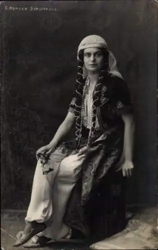 Ak Opernsängerin C. Hansen-Schulthess, Portrait