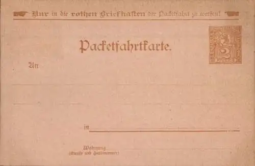 Ak Berlin, Private Stadtpost, Berliner Packetfahrt