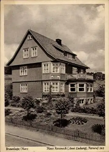 Ak Braunlage im Oberharz, Haus Roseneck, Dr. Vogeler Straße 2