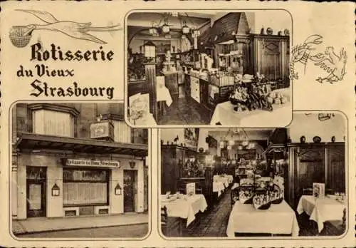 Ak Bruxelles Brüssel, Rotisserie du Vieux Strasbourg