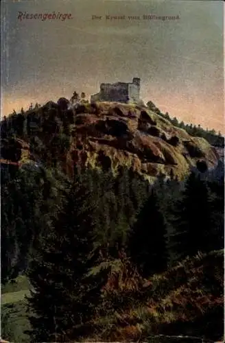 Ak Sobieszów Hermsdorf Kynast  Jelenia Góra Hirschberg im Riesengebirge, Zamek Chojnik, Burg Kynast