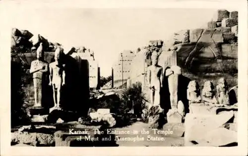 Ak Karnak Ägypten, Mout Tempel, Amenophis Statue