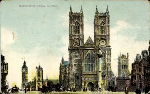 Ak City of Westminster London England, Westminster Abbey