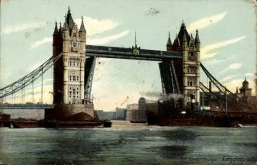Ak London City England, Tower Bridge