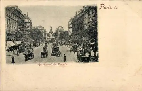 Ak Paris XI., Boulevard du Temple