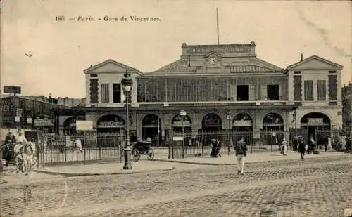 Ak Paris XI., Bahnhof Vincennes