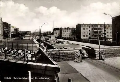 Ak Berlin Mitte, Heinrich-Heine-Str, Grenzübergang