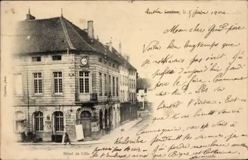 Ak Saulieu Côte d’Or, Rathaus