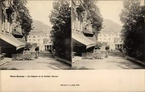 Stereo Ak Eaux Bonnes Pyrénées Atlantiques, Das Casino, Der Darral Garden
