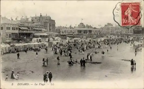 Ak Dinard Ille et Vilaine, La Plage