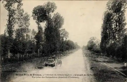 Ak Sarthe, Großer Preis von Frankreich, Circuit de la Sarthe, Blick von Hunaudieres aus