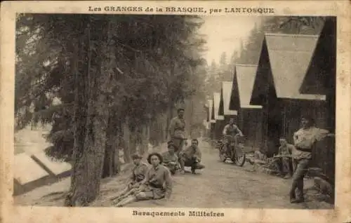 Ak Lantosque Alpes Maritimes, Les Granges de la Brasque, Militärkaserne