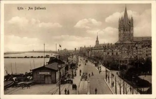Ak Köln am Rhein, Am Bollwerk