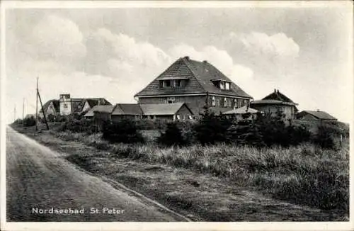 Ak Nordseebad Sankt Peter Ording, Teilansicht