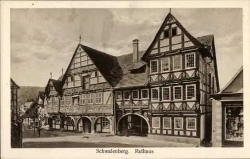 Ak Schwalenberg in Lippe, Rathaus