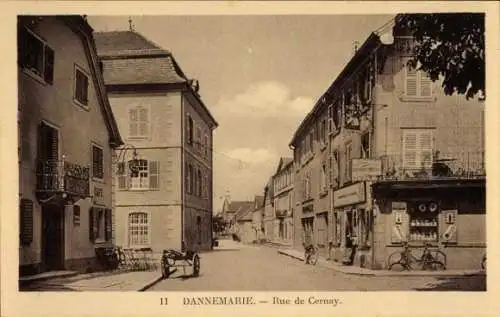 Ak Dannemarie Dammerkirch Elsass Haut Rhin, Rue de Cernay