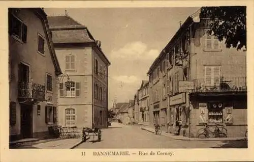 Ak Dannemarie Dammerkirch Elsass Haut Rhin, Rue de Cernay