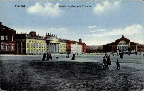 Ak Kassel in Hessen, Friedrichplatz, Theater