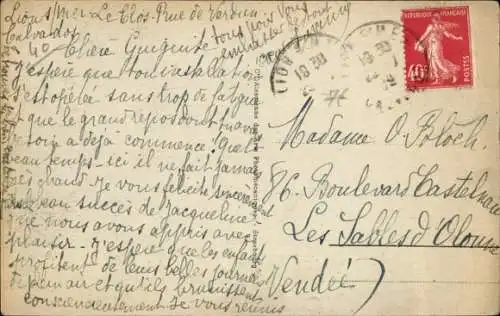 Ak Saint Aubin sur Mer Calvados, Digue, Hotel