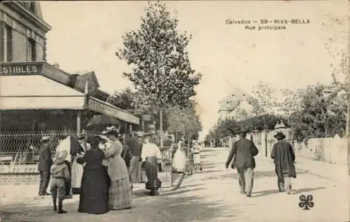 Ak Ouistreham Riva Bella Calvados, Hauptstraße