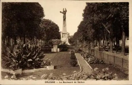 Ak Orléans Loiret, Boulevard de Verdun