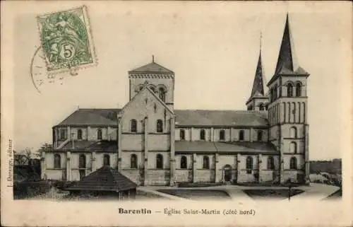 Ak Barentin Seine-Maritime, Kirche Saint-Martin