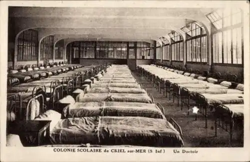 Ak Criel-sur-Mer Seine Maritime, Schulkolonie, Wohnheim