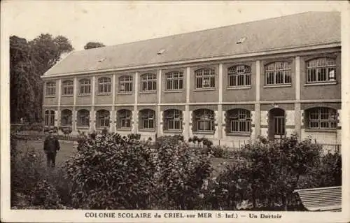 Ak Criel-sur-Mer Seine Maritime, Schulkolonie, Wohnheim
