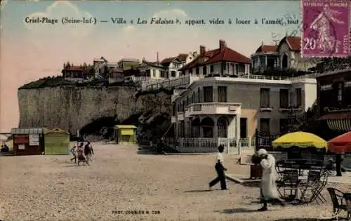 Ak Criel-sur-Mer Seine Maritime, Villa Les Falaises