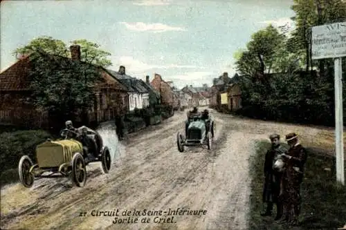 Ak Criel-sur-Mer Seine Maritime, Circuit de la Seine Inferieure