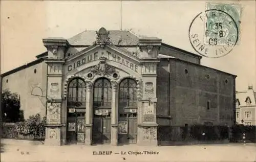 Ak Elbeuf Seine-Maritime, Das Zirkustheater
