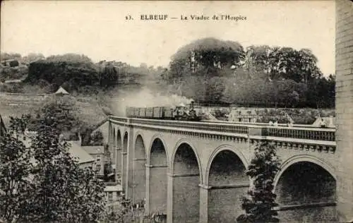 Ak Elbeuf Seine Maritime, Das Hospiz-Viadukt