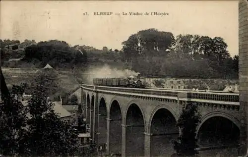 Ak Elbeuf Seine-Maritime, Das Hospiz-Viadukt
