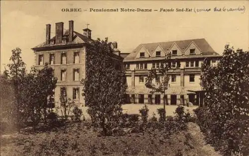 Ak Orbec Calvados, Pensionnat Notre Dame
