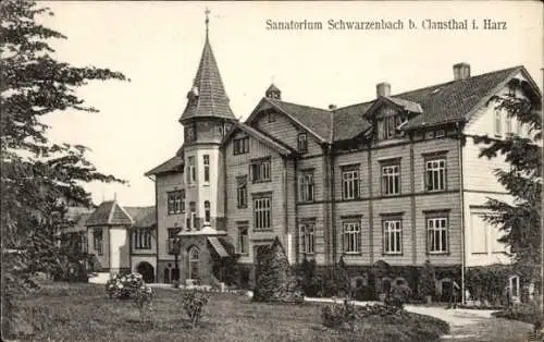 Ak Clausthal Zellerfeld im Oberharz, Sanatorium Schwarzenbach