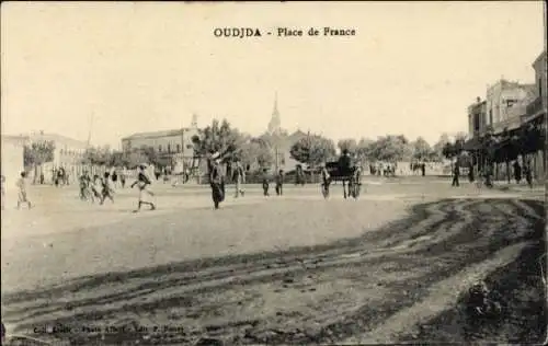 Ak Oudjda Oujda Marokko, Place de France