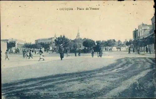 Ak Oudjda Oujda Marokko, Place de France
